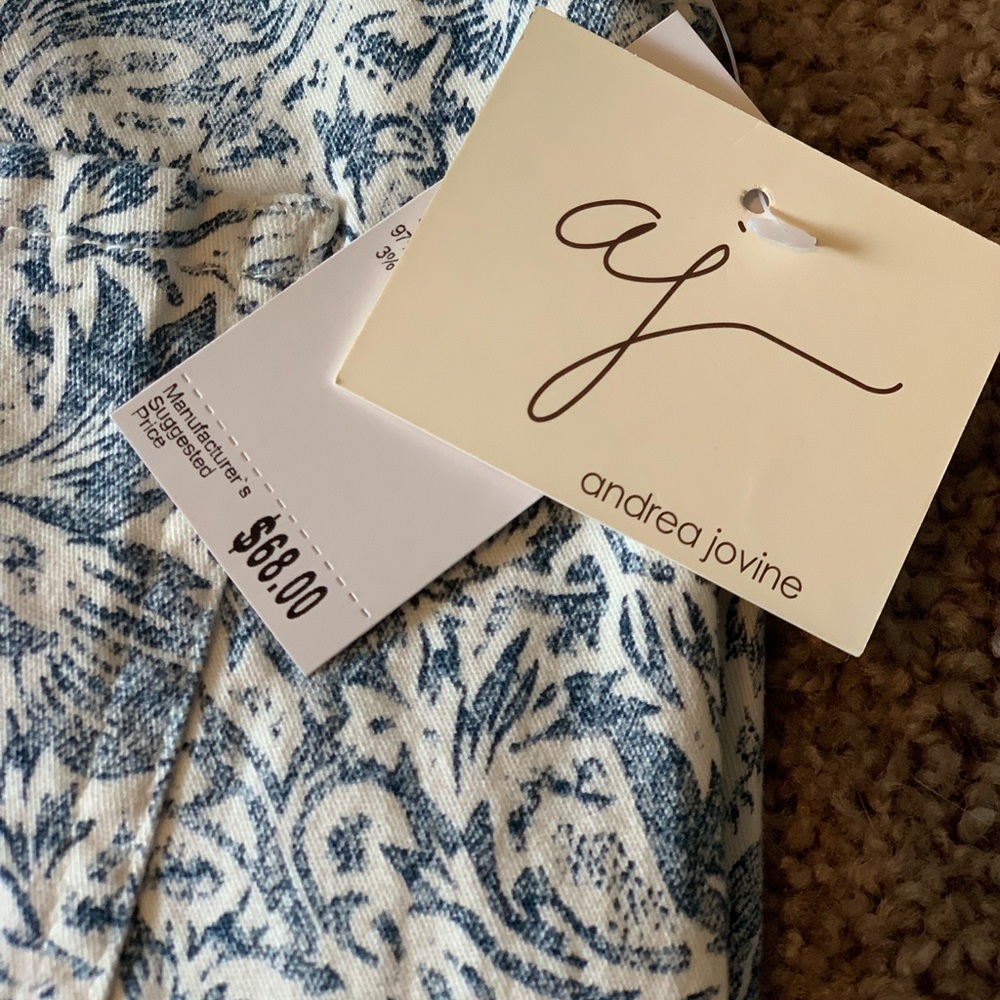 Beautiful dark blue and white pants